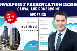 expert presentation powerpoint design, canva, and powerpoint redesign