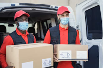 design a professional medical courier website