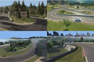 make custom track for beamng, asstto corsa, iracing, sim game and map,custom mod