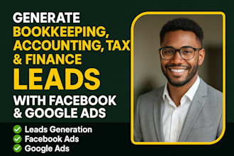 generate bookkeeping leads accounting leads bookkeeping landing page website ads