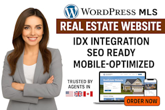 design a high converting wordpress mls real estate website