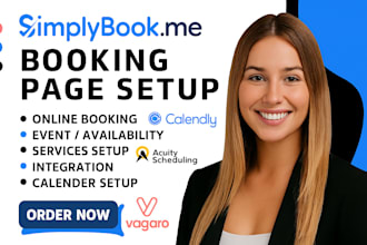 setup simplybook me acuity scheduling, calendly, vagaro booking
