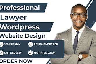 design attorney wordpress website, lawyer and law firm wordpress website