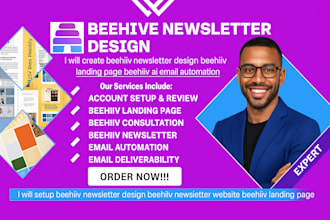 setup beehiiv newsletter beehive landing page design beehiiv ai newsletter