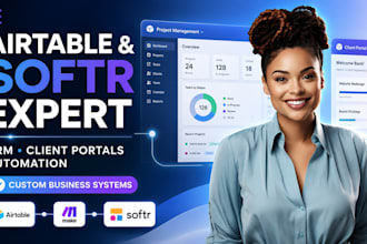 build custom airtable databases automation workflow and softr webapps