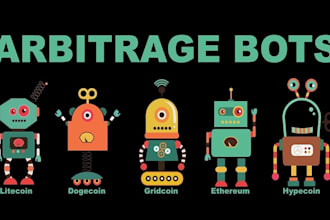 develop fast profitable crypto trading bot, arbitrage trading bot, crypto bot
