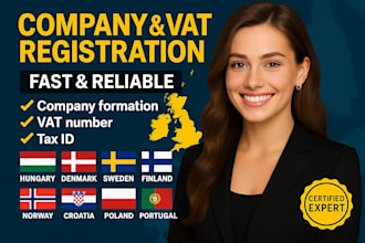handle company and vat registration in germany, georgia, netherlands, latvia