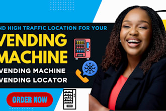 do cold calling for high traffic vending machine locator, lead generation