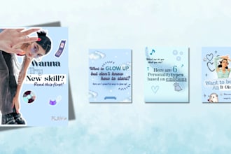create y2k and scrapbook instagram carousel