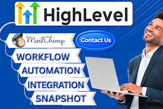 do gohighlevel automation email template mailchimp sequence blasting campaign ad