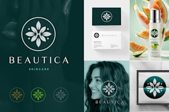 design extremely modern minimalist and luxury elegant logo design