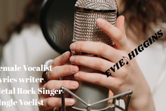 sing and compose your rock heavy metal jingle custom song as your female singer