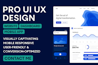 website, UI UX design, mobile app, dashboard, UI UX design web template
