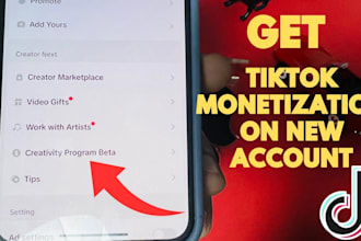 create a monetization USA or UK tiktok account with logo and tips