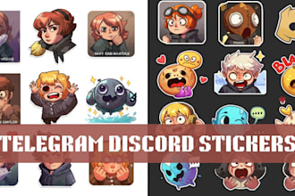 draw animated crypto stickers for telegram whatsapp, and discord