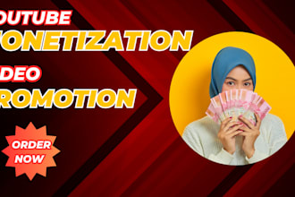 help you with youtube monetization and channel promotion