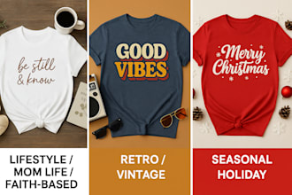 create high quality t shirt mockups for mom life retro and seasonal design