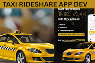 develop taxi booking app rideshare app uber clone app cab booking gojek app