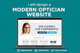 design optometrist website telemedicine website design eye doctor funnel