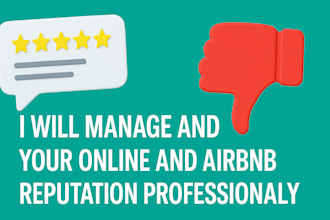manage and fix your online and airbnb reputation professionally