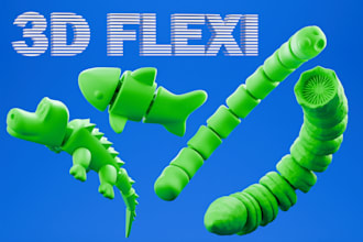 sculpt 3d flexi model, 3d articulated, 3d ball joint for 3d printing