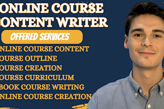 create online course content ebook online course lesson plan course outline