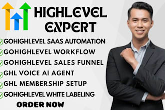 setup gohighlevel saas automation ghl workflow ghl sales funnel voice ai agent