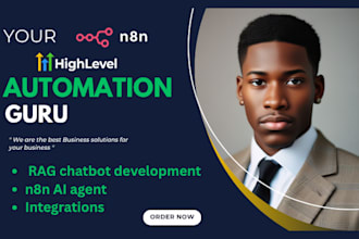 integrate gohighlevel with n8n and add gpt 4 automations