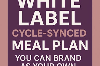 design a cycle synced meal plan you can brand and resell