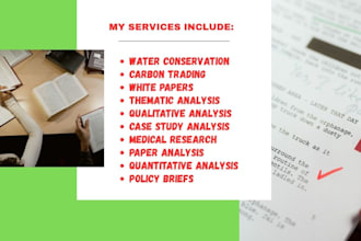 write case studies on carbon trading and water conservation technologies