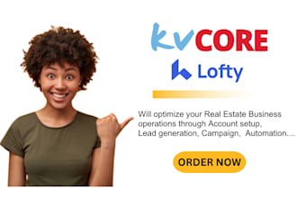 setup kvcore email campaign, idx website, lofty crm automation, chime rei reply