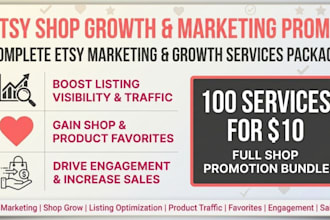 do etsy shop product marketing and grow favorites
