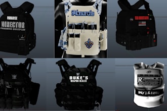 make fivem clothing fivem eup mc kuttes biker vest police clothing shoes patches