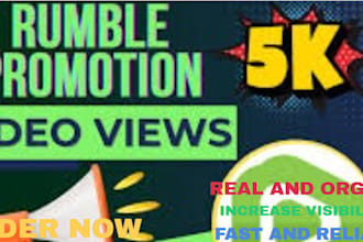 do organic channel followers, rumble video promotion, rumble views
