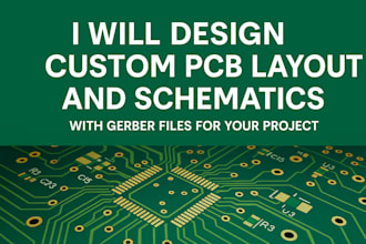 design custom pcb layout and schematics with gerber files for your project