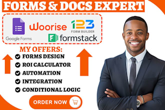 create 123 formbuilder feathery integration wufoo formstack surveys google forms