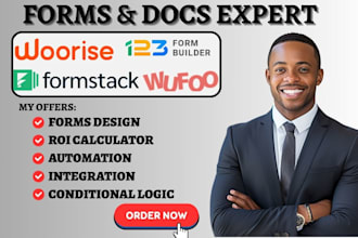 setup woorise 123 formbuilder integration wufoo formstack surveys google forms