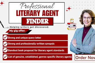 find hash 1 active literary agent, write book proposal, query letter, synopsis