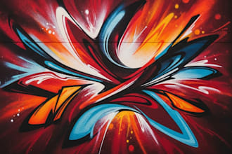 do illustration street art graffiti, abstract with my style