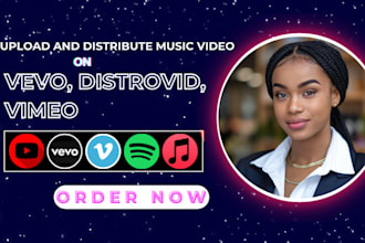 upload and distribute your music video on vevo, distrovid and vimeo