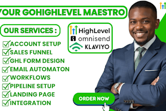 setup gohighlevel form omnisend klaviyo email automation ghl sales funnel crm