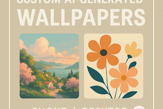create aesthetic ai generated wallpapers for your phone or desktop