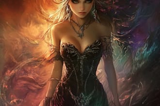 do a game character illustration for a video game or fantasy