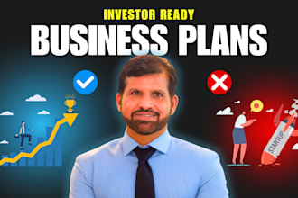 prepare business plan with financial projections or pitch deck
