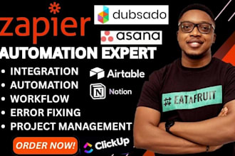 setup zapier integration dubsado asana automation clickup airtable workflow vr