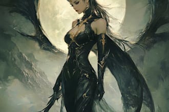 do character art, illustrations, and fantasy art for you
