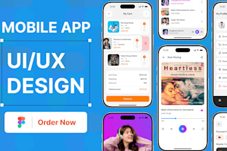create stunning mobile app uiux design in figma