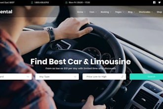 build car rental website and car dealership website for your business