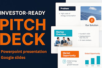 design investor pitch desk powerpoint presentation business plan google slide