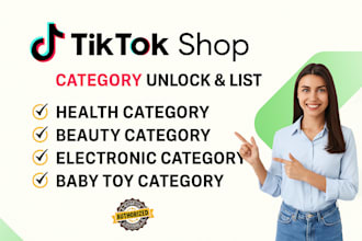 approve tiktok shop category, violation removal